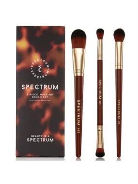Spectrum 3-Piece Makeup Brush Set - New In Box